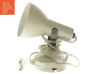 Hvid bordlampe (str. 14x14 cm)