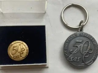 Emblem & Nøglering Flyselskab SAS 50 år