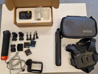 GoPro 12 BLACK Spritny! - med fuldt tilbehør