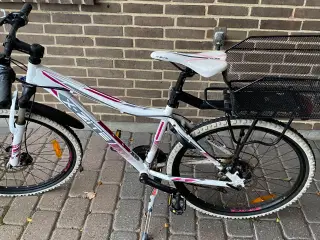 Mountainbike 26” hvid/pink Pige