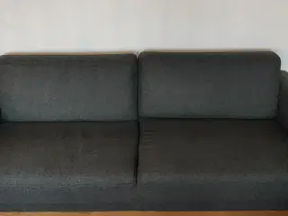 Sofa - 210cm - (Sort / Grå "antracit")