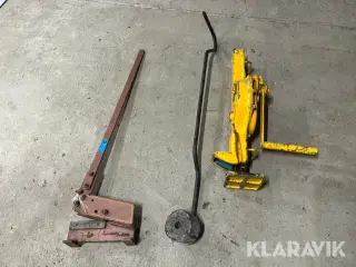 10T Donkraft, rulle og jernklipper