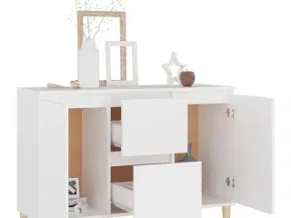 Skænk 101x35x70 cm konstrueret træ hvid