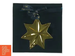 Forgyldt juletræsstjerne fra Rosendahl (str. 8x8 cm)