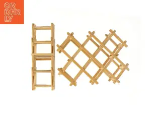 Træ foldbart vinstativ (str. 55 cm)