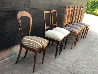 7 Antik spisebord stole 
