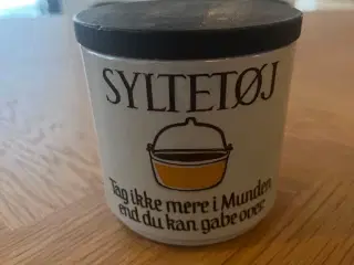 Retro syltetøjskrukke fra Knabstrup Keramik