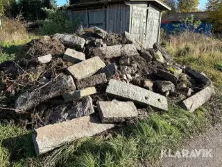 Belægning granitkanstene, chaussesten mm