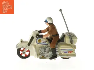 Legetøjspolitimotorcykel med figur (str. 14 cm)