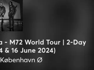 Metallica billlet M72 Worldtour