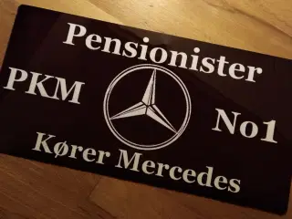 Mercedes metalskilt