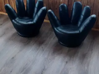 børne-stole, formet som hænder
