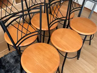 6 Spisebordsstole samlet