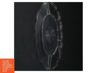 Retro Glasfad fra Krys-Tol (str. 28 cm)