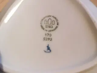 Bing og Grøndahl trekantet fad/askebæger