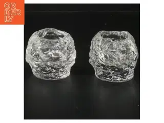 Glaslysestager (str. 2 stk 6,5 cm)