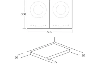 Scandomestic Induktionskogeplade Touch 3500W