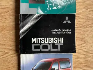 Instruktionsbog Audi A6, Mitsu. Colt & Ren. Kangoo