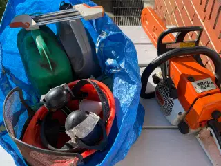 Stihl 024 motorsav plus udstyr