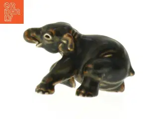 Royal Copenhagen stentøjs Figurin af Baby Elefant No. 22742 fra Royal Copenhagen (str. 12 cm)