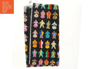 Farverigt stof med figurer (str. 300x150 cm)