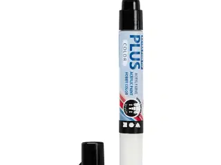 Plus Color Tusch, L: 14,5 cm, streg 0,7 mm, råhvid, 5,5 ml, 1 stk.