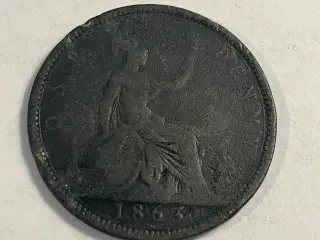 One Penny 1863 England