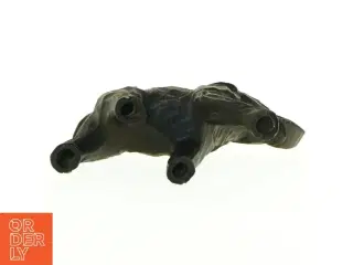 Bronzefarvet elefantfigur (str. 15 x 9 cm)