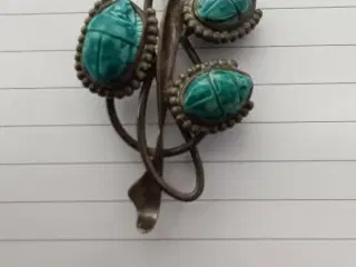 skarabæ broche, meget fin stand
