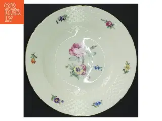 B&G Saksisk blomst dyb tallerken (str. 24,5x4 cm)