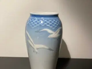 Vase: B&G Mågestel uden guldkant 201 (678) - 14 cm