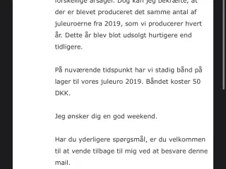 Georg Jensen Jule uro 2019 