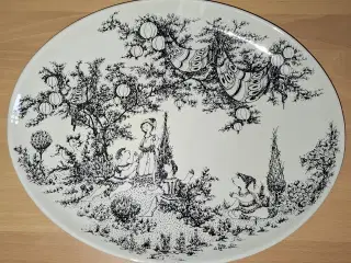 Ovalt fad Bjørn Wiinblad "Midsummer night dream"