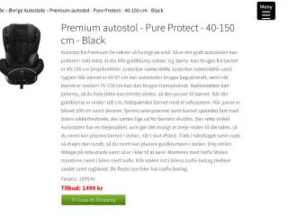 Autostol aldrig brugt