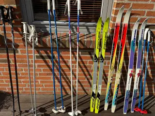 Ski og stave til børn 50,- til 350 kr giv et bud