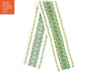 Bordløber med grønt mønster (str. 70x10 cm)