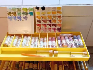 Farve pulver til porcelæn maling mm