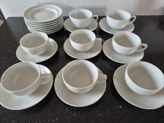 Hvidpot Kaffestel fra Royal Copenhagen 