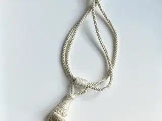 Gardintassel, råhvid