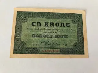 1 Krone Norge 1917