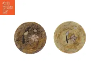 Dekorative stenhåndlavede underlag (str. Ø 9 cm)