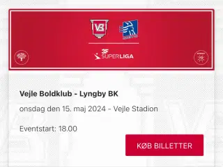 Vejle BK - Lyngby BK billetter