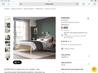 Sengestel m lamelbunde Ikea