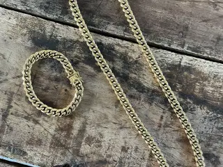 10mm 14kt goldfilled pansersæt med kasselås 