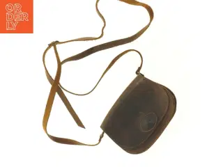 Læder skuldertaske (str. 18 x 13 cm)