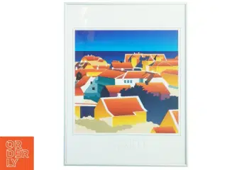 Indrammet bybillede af Skagen (str. 41 x 30 cm)