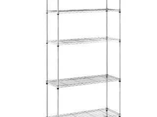 Robust Gitterreol i Stål (90 x 35 cm) – 5 Hylder