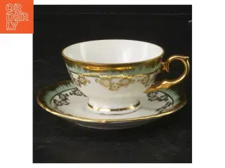 Porcelæns tekop og underkop fra Tyskland