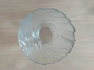 Glas Skål med "spiral mønster