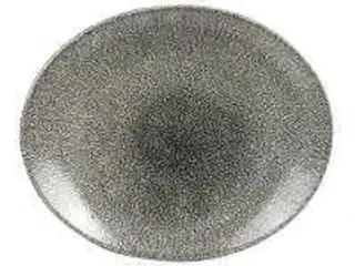 5 stk. Tallerken oval sort B270 x D229 mm Raku Churchill